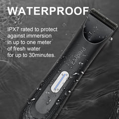 Predyee Manscape Trimmer charging via USB-C for long cordless use.