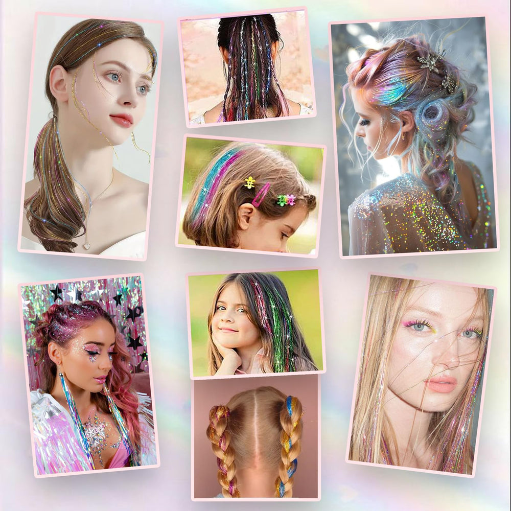 Prehot Fairy Tinsel Colors in 48-inch length offers versatile styling options