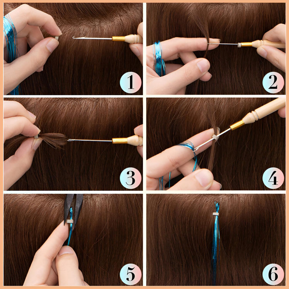 Prehot Hair Tinsel kit ready for holidays and celebrations