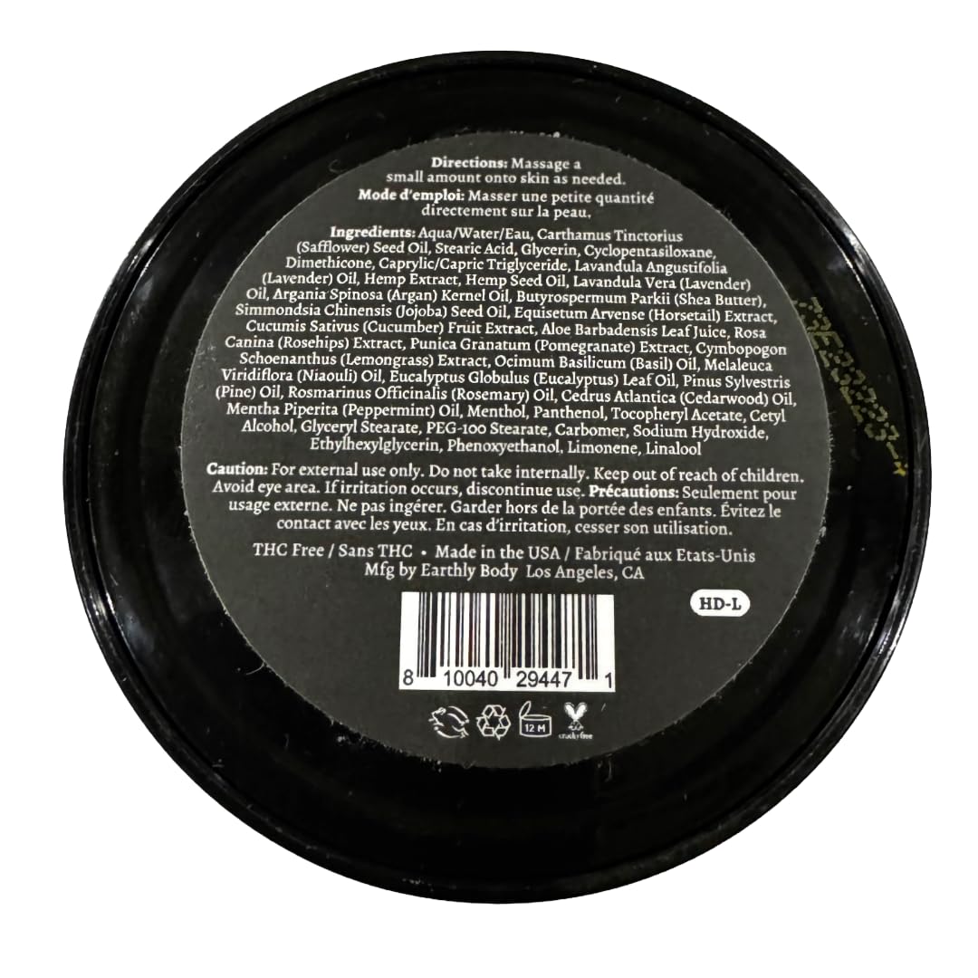 Crema intensiva para rodillas de Premium Hemp Extract Daily, apoyo a la movilidad.