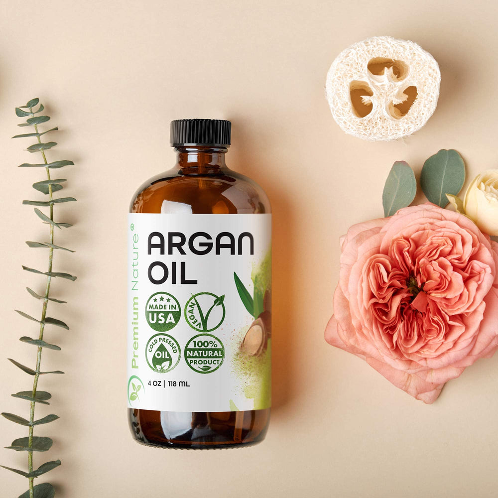 Premium Nature Aceite de Argán al masajear cabello, aporta hidratación