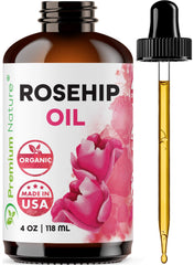 Premium Nature Aceite Rosa Mosqueta para rostro: hidratación suave y revitalización de la piel.