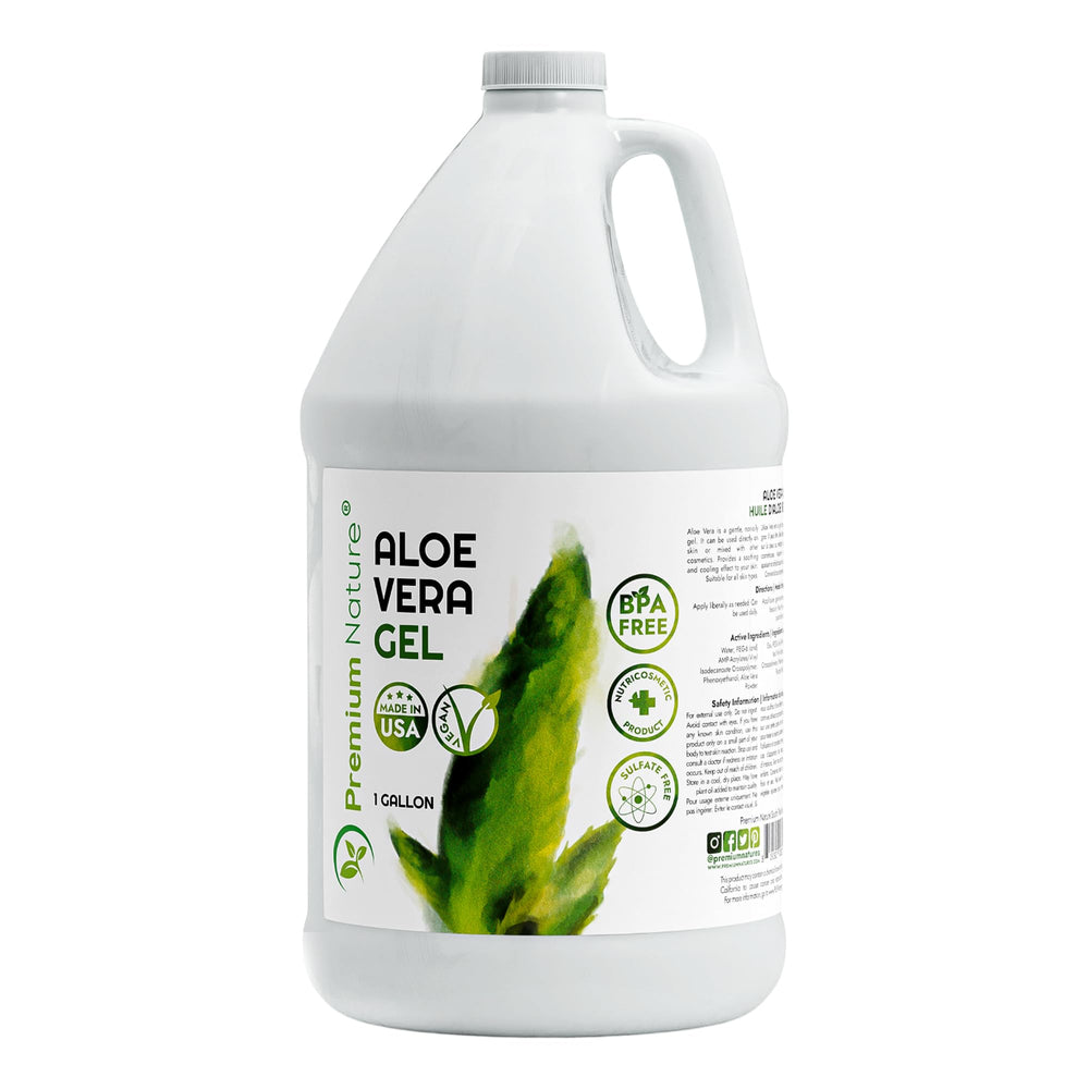 Premium Nature Aloe Vera Gel bottle for face delivers gentle hydration