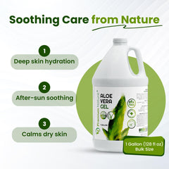 Premium Nature Aloe Vera Gel demonstrates hair care application for shine