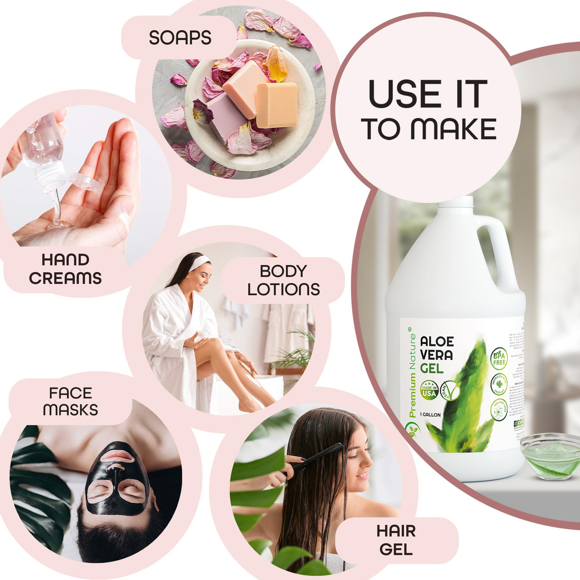 Eco-friendly packaging of Premium Nature Aloe Vera Gel