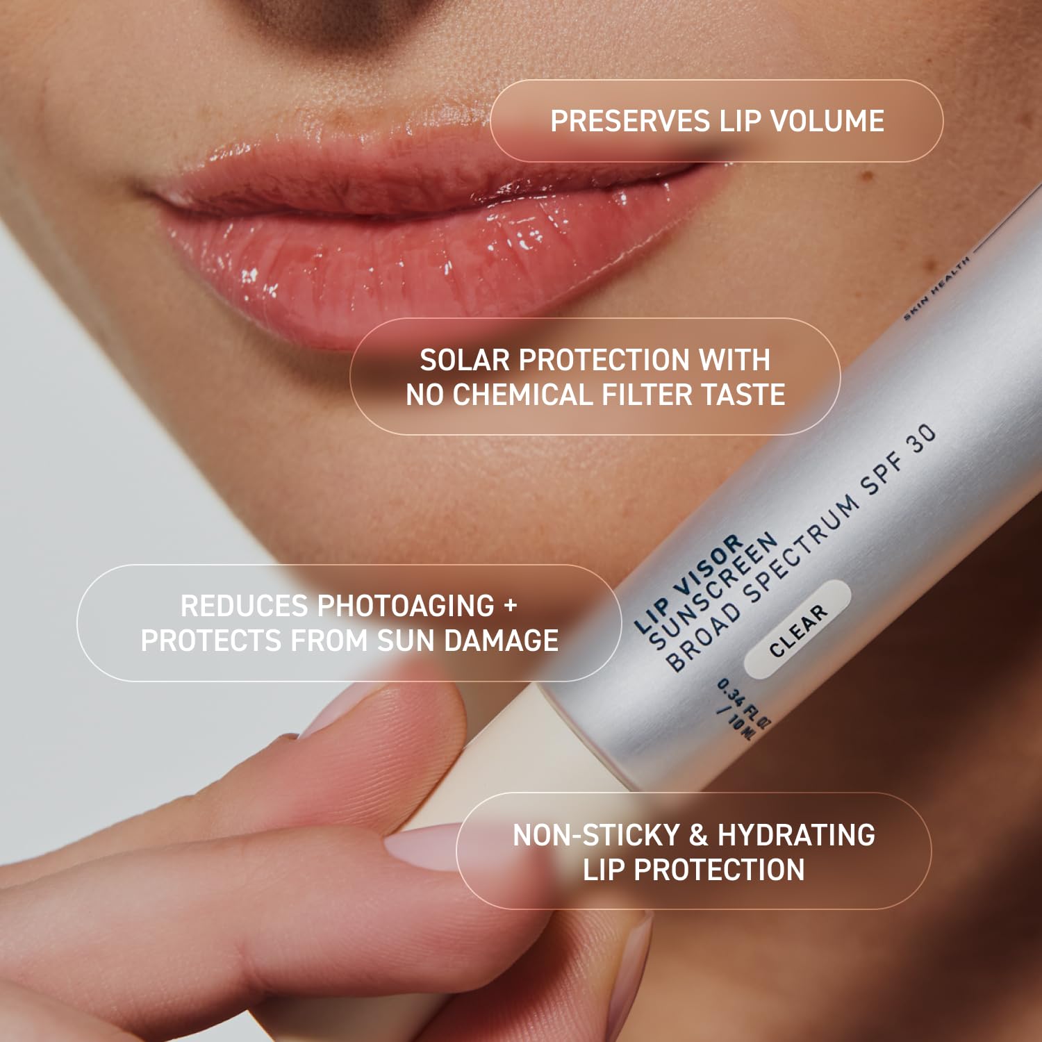 Prequel Lip Visor includes Physalis Extract for hydration and antioxidants.