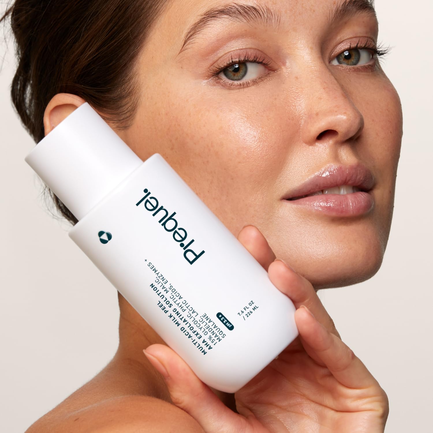 Enzyme-rich blend behind Prequel Milk Peel illustrating exfoliation support