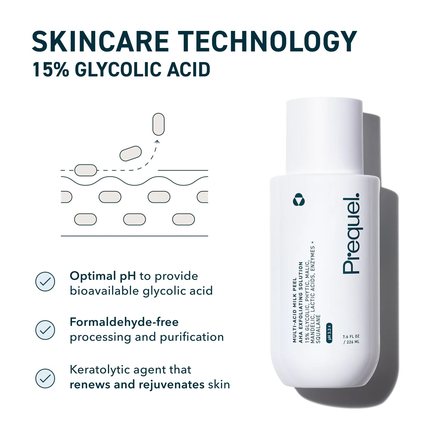 Applying Prequel Skin Multi-Acid Milk Peel to the face for an even layer