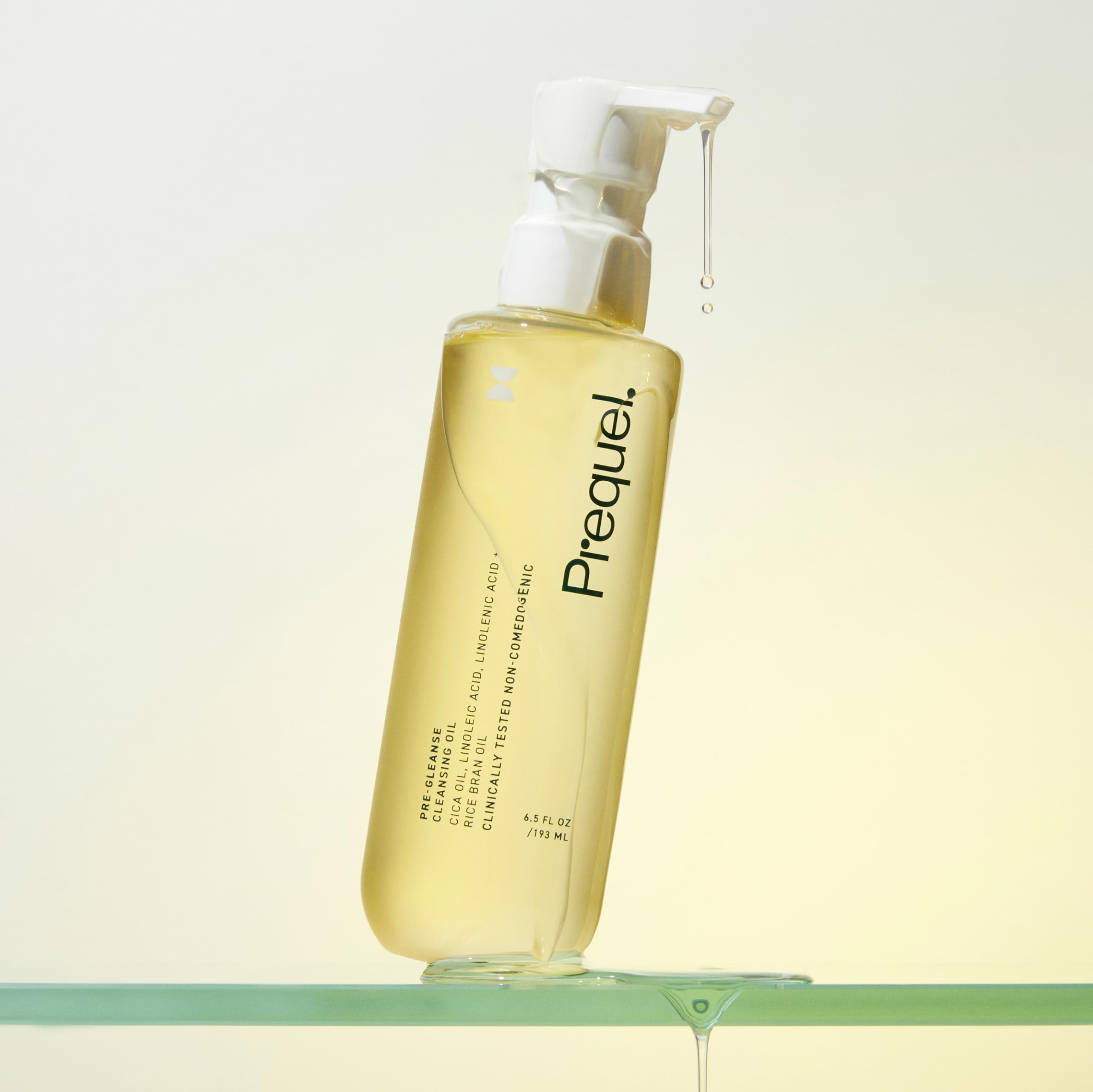 Prequel Skin Pre-Gleanse Oil Cleanser removes makeup gently and effectively