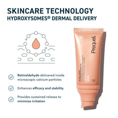 Prequel Skin Retinal Renew box and bottle on a clean vanity.