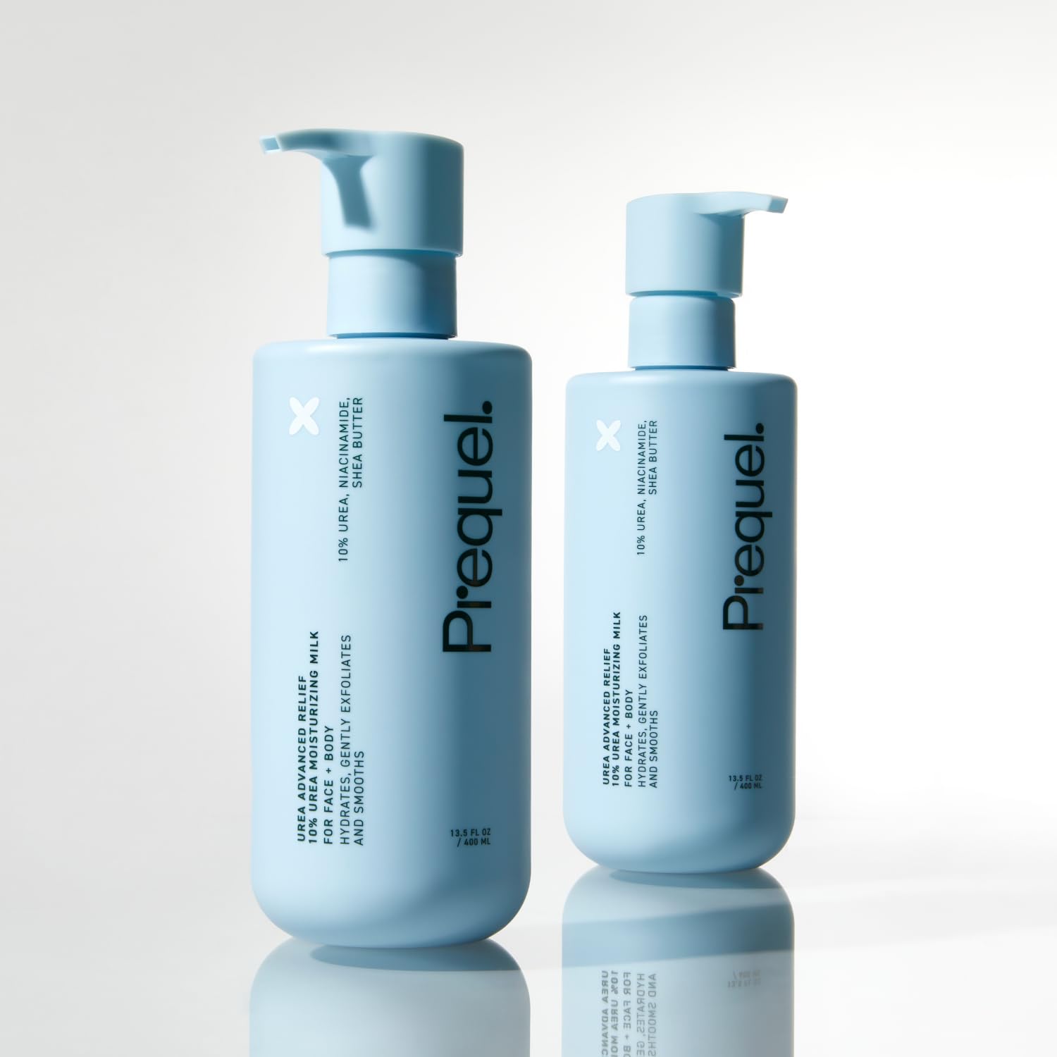 Lab-tested, dermatologist-developed Prequel Skin Urea 10% lotion for reliability.