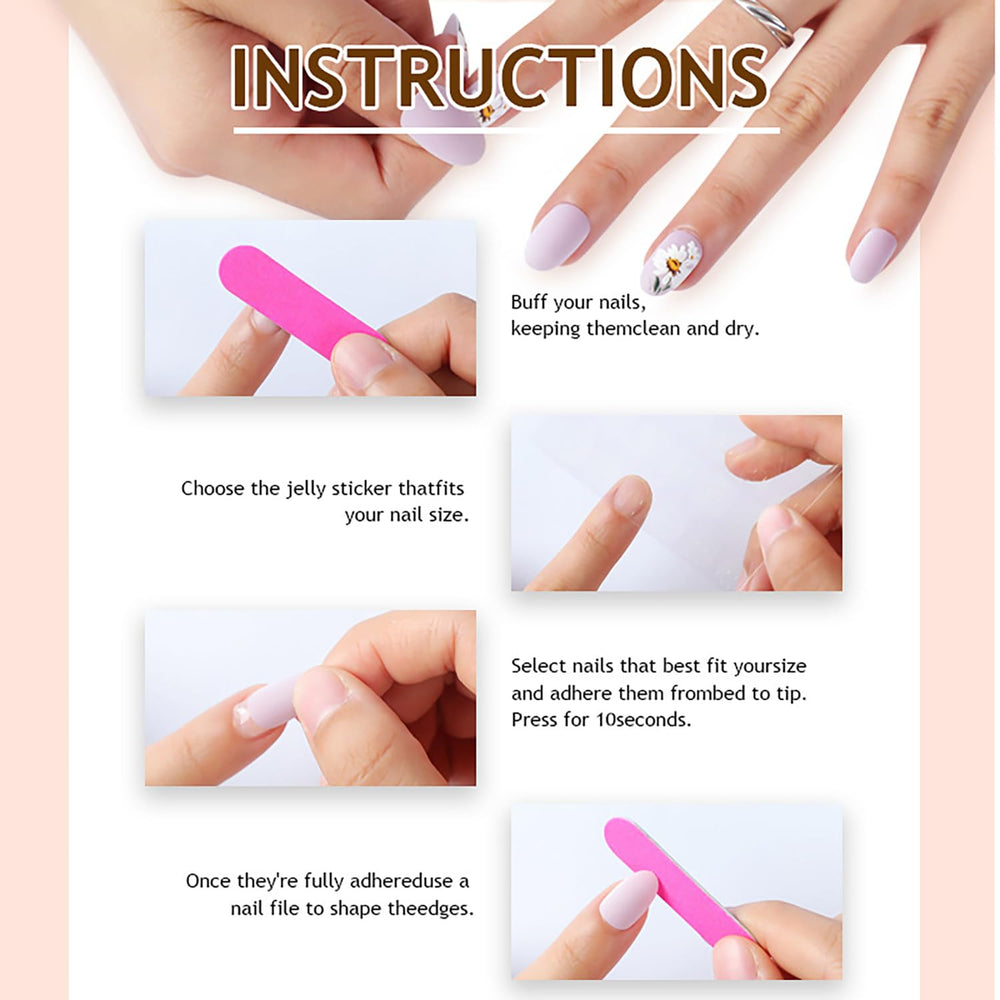 Uñas postizas reutilizables para fiestas y uso diario