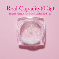 Pretty Diva Mermaid Chrome Powder swatch reveals iridescent color shift