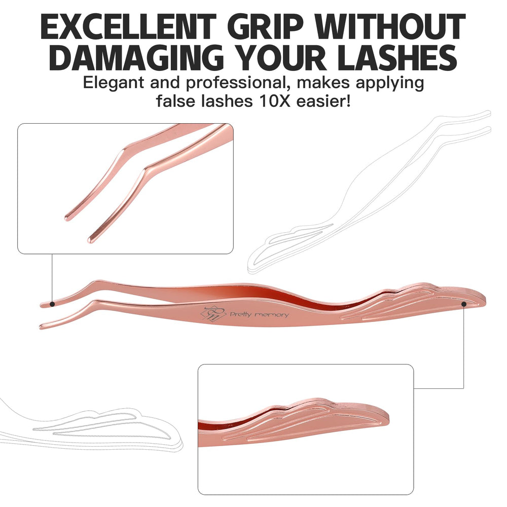 Pretty memory beginner-friendly lash applicator with a protective cap to prevent scratches.