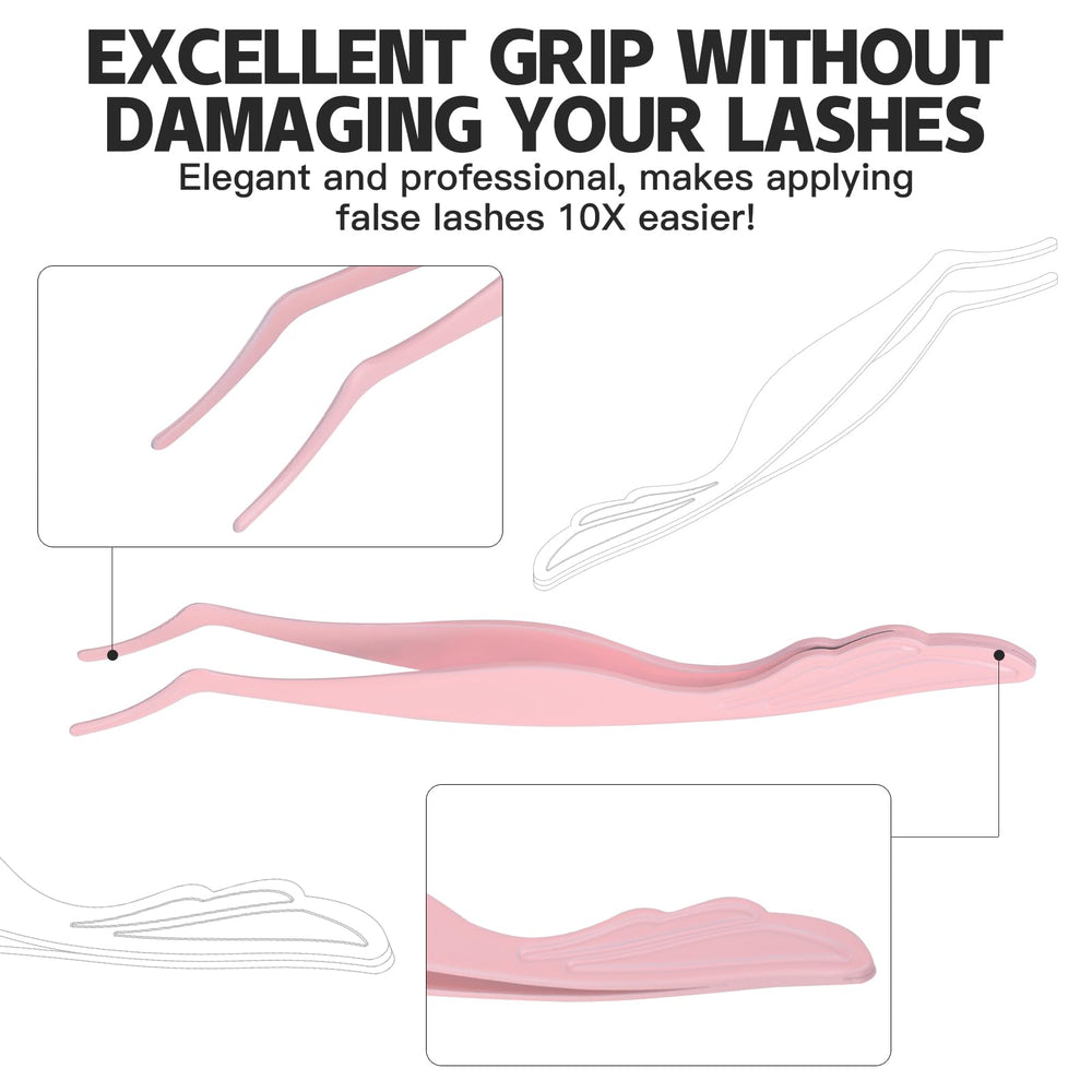 Pretty memory eyelash applicator safe cap protects tips during storage.