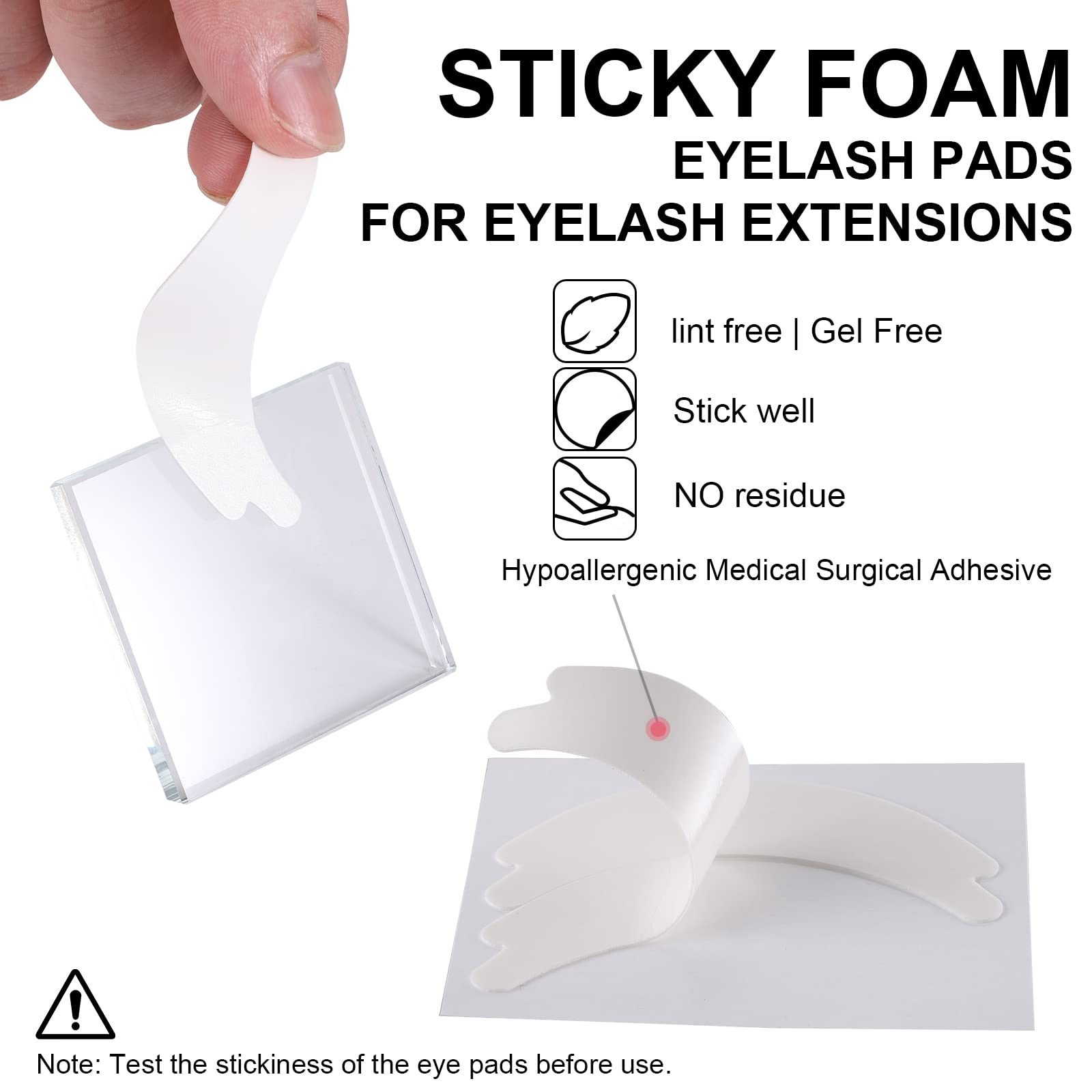 Pretty memory foam eye pads fit most eye shapes for comfortable coverage.