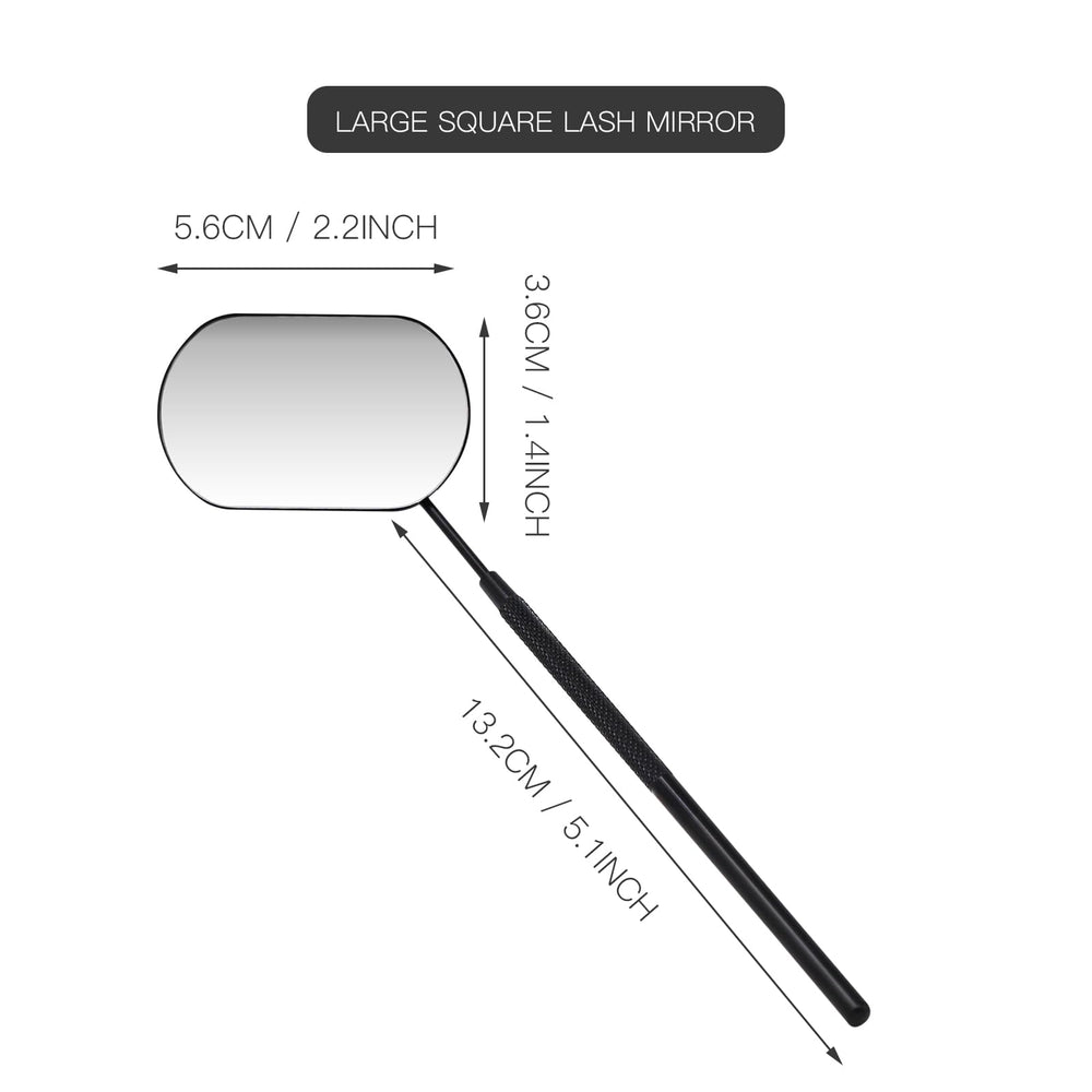 Pretty memory lash mirror clear view protected by scratch-preventing film