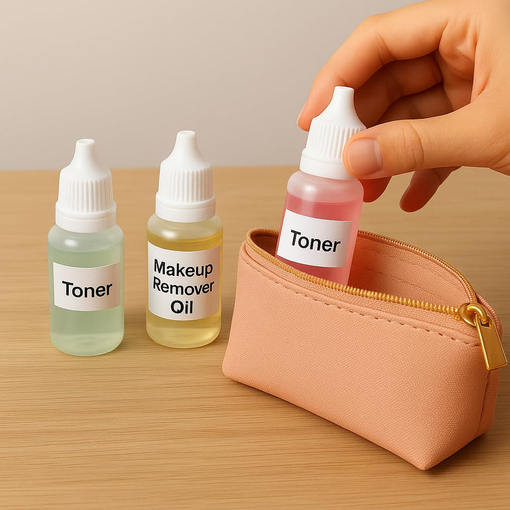 Pretwad 15ml white bottles ready for eye drops and serums.