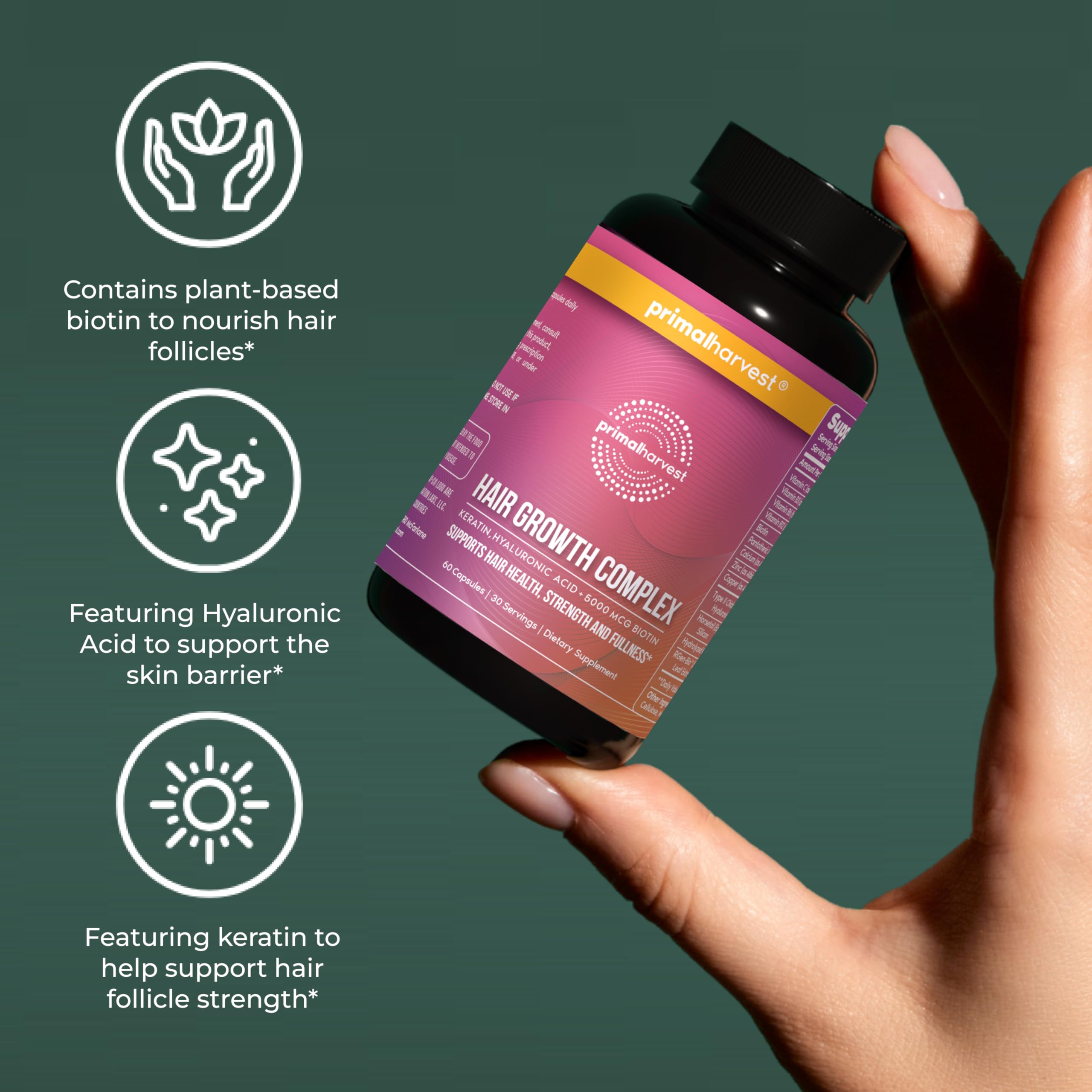 Primal Harvest gluten-free and keto-friendly formula, suitable for diverse dietary needs
