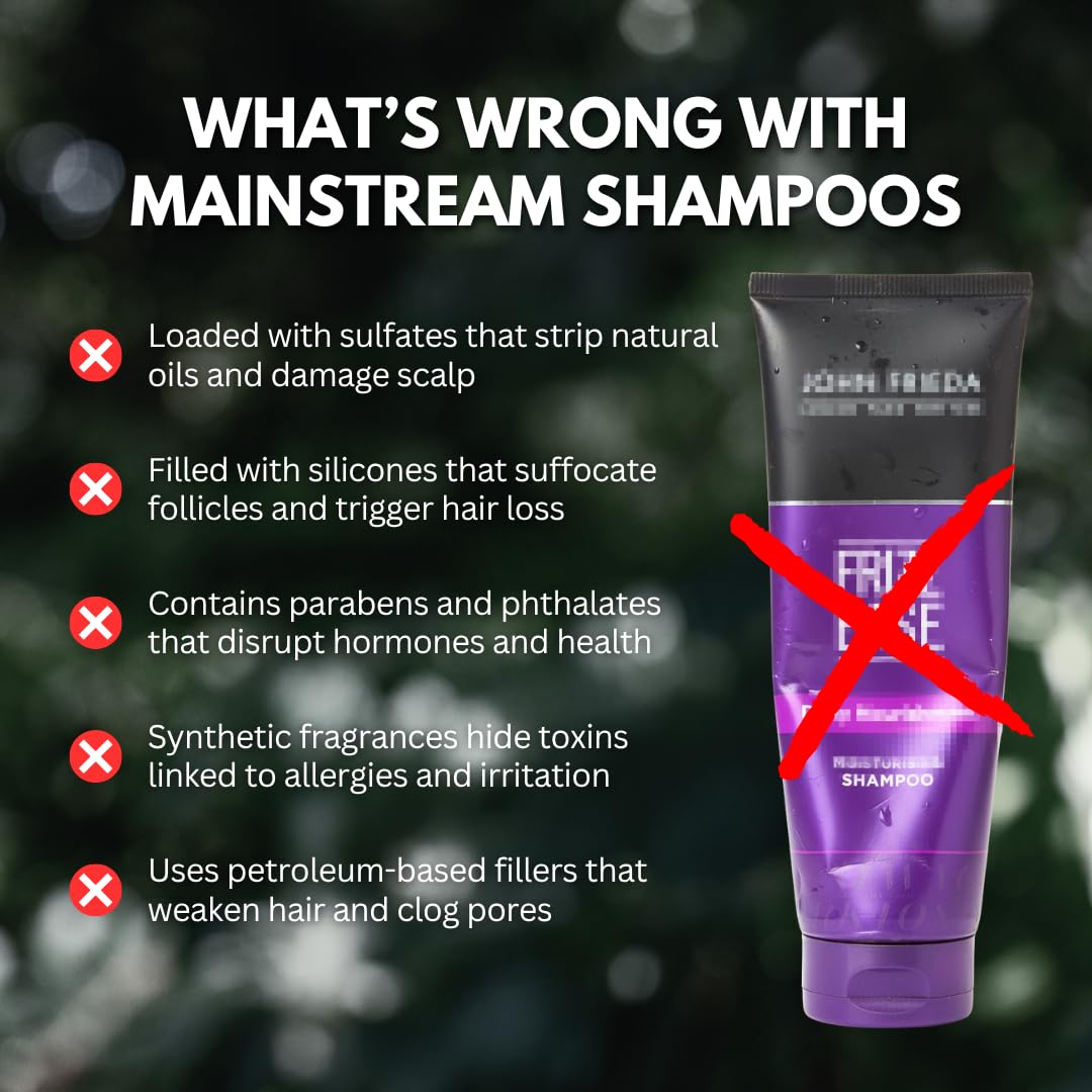 PRIMALS shampoo foam in hand demonstrates easy daily application