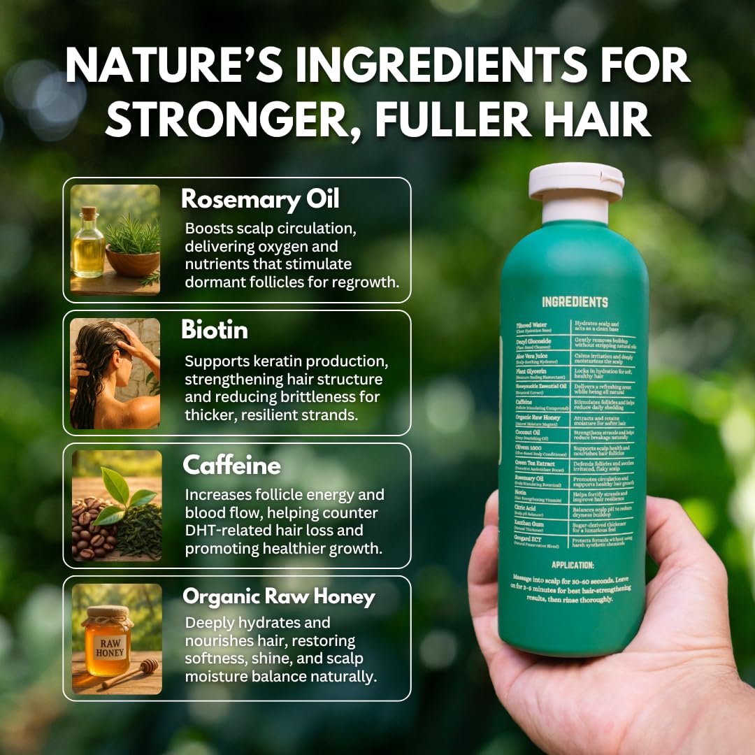 PRIMALS rosemary oil drops detail emphasizing scalp nourishment