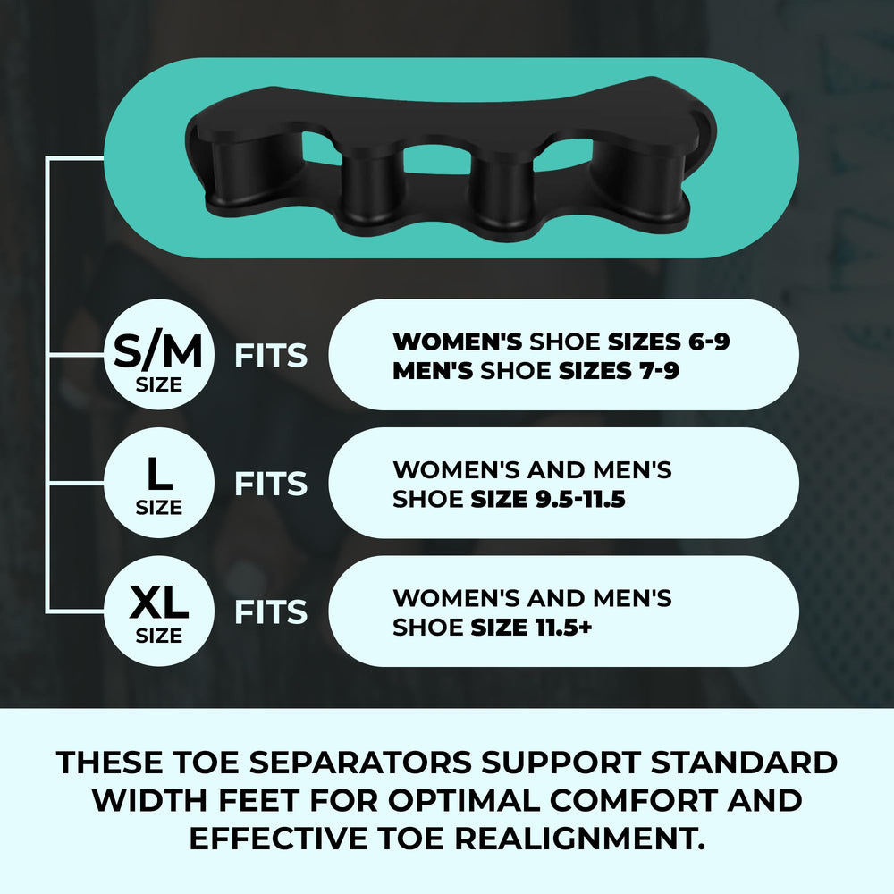 PRIMALSTEP VYCE toe separators worn with a sock for easy use.