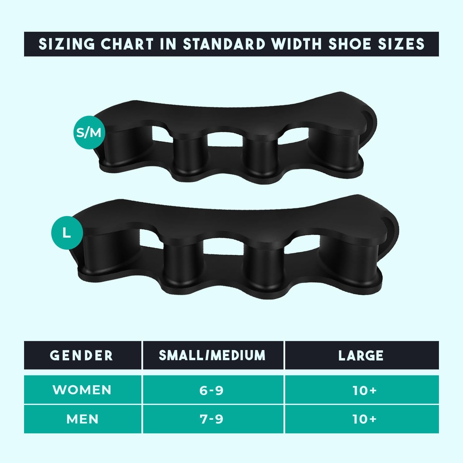PRIMALSTEP VYCE large size toe separators for men and women.