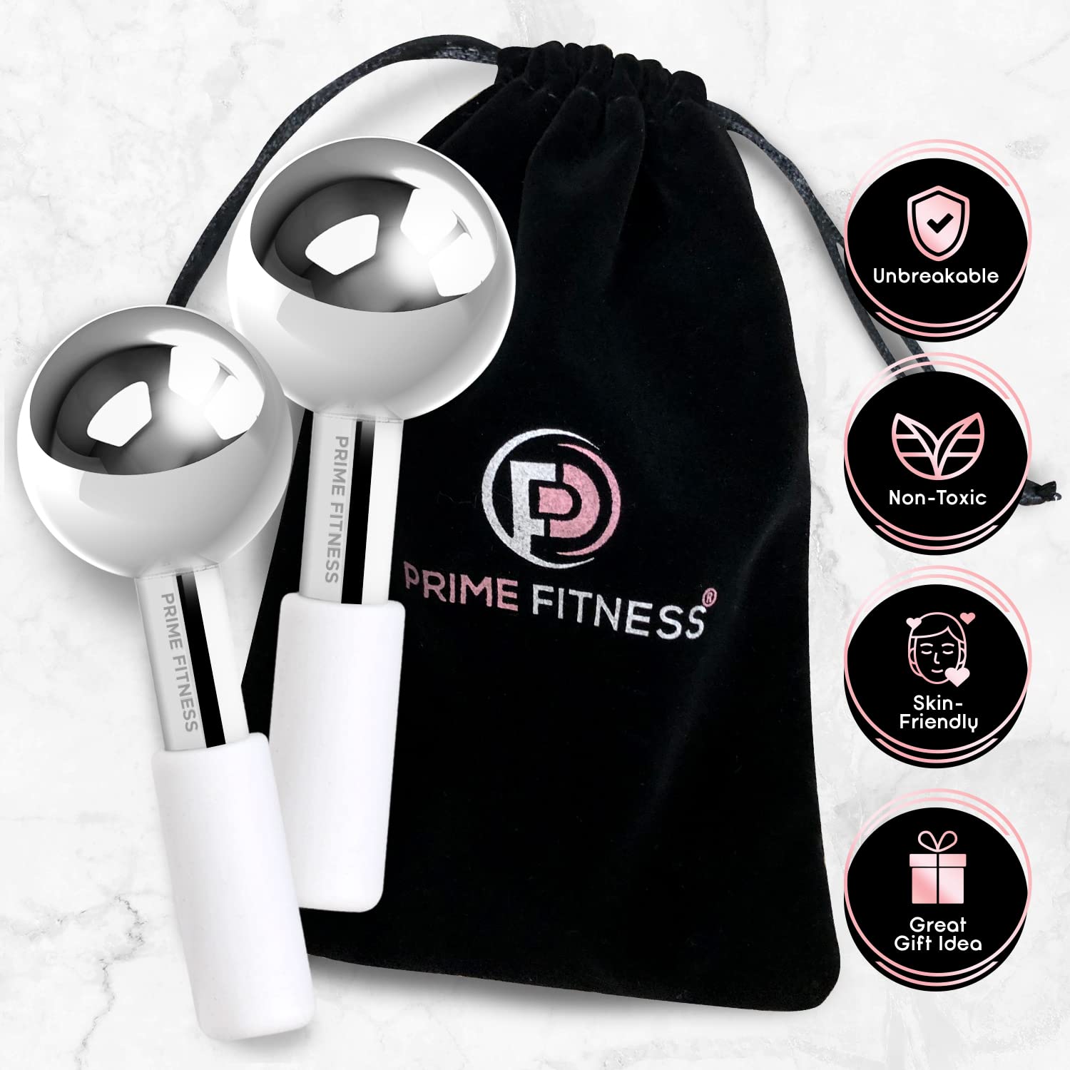 PRIME Fitness removable protective handles keep fingers safe during treatment.