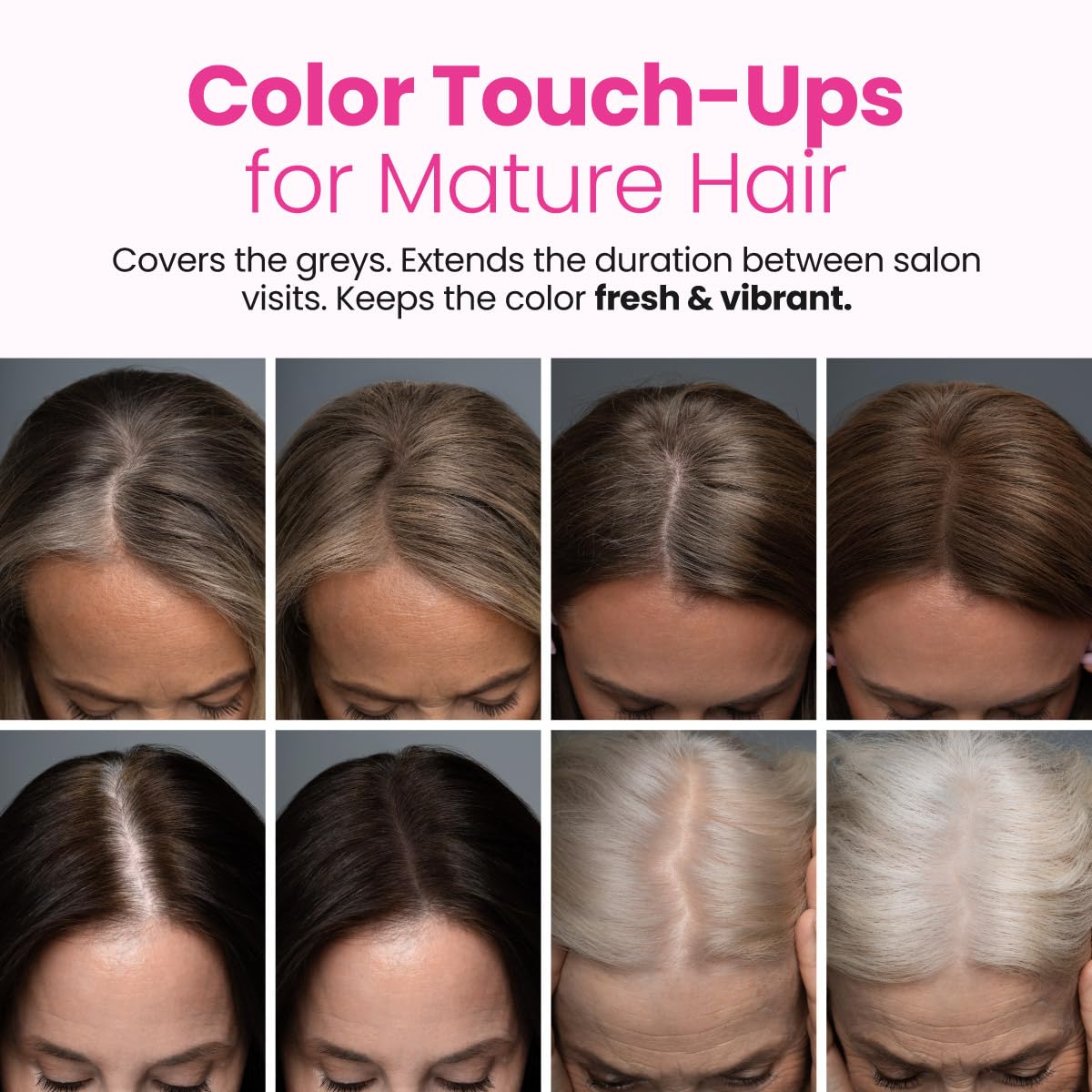 Prime Prometics ash brown close-up demonstrates seamless blend with natural hair.
