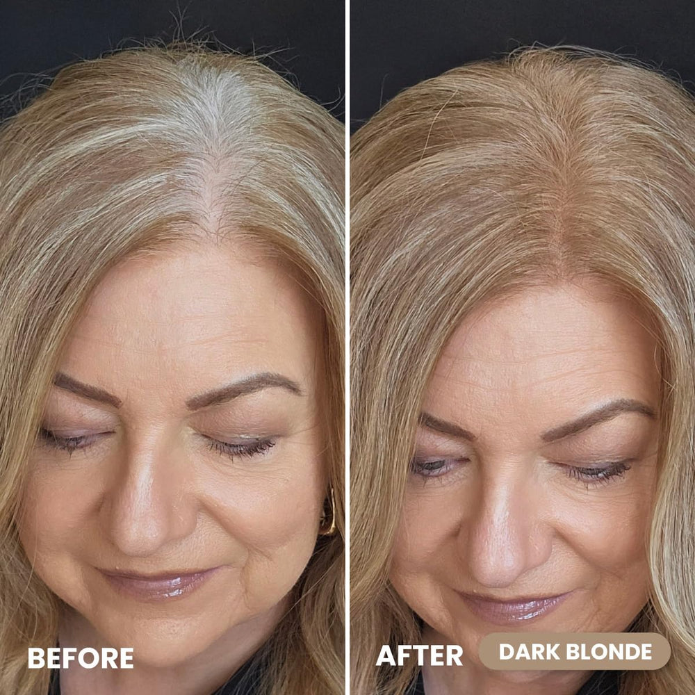 Dark Blonde shade swatches for natural root blending with Prime Prometics