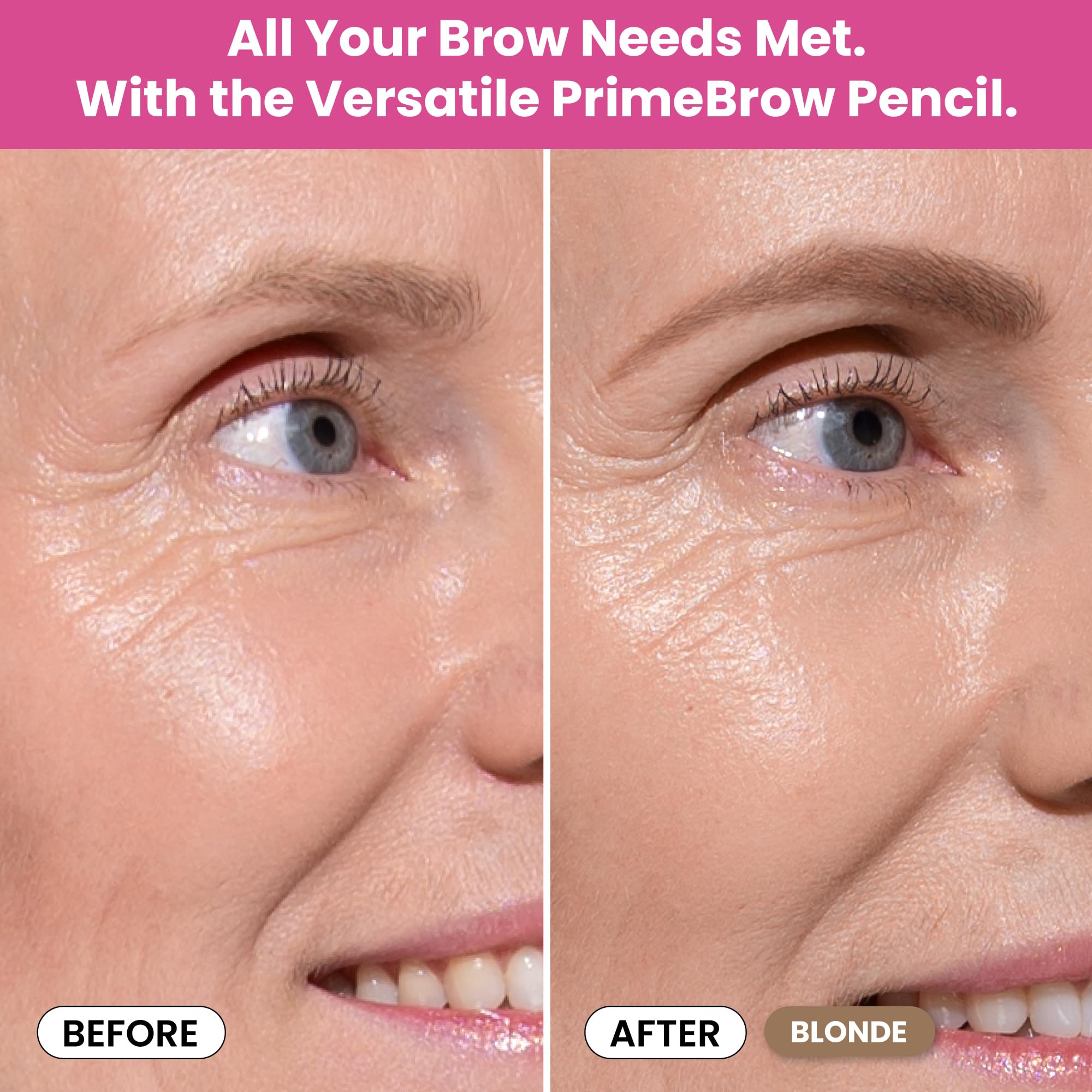 Prime Prometics PrimeBrow Pencil long-wear formula resists smudging throughout the day