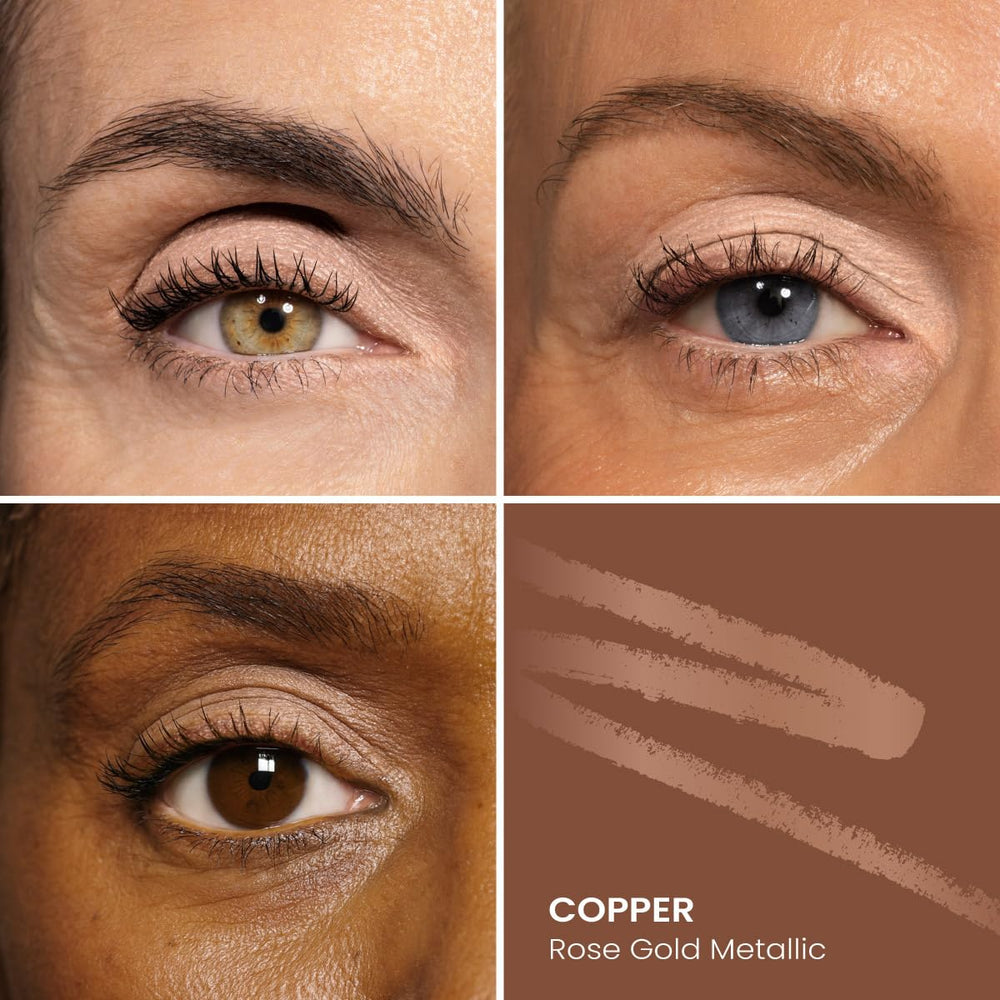 Prime Prometics PrimeEyes Glide Eyeliner copper metallic smooth blend for versatile eye looks