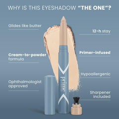 Prime Prometics PrimeEyes silky powder-to-cream texture glides on effortlessly.