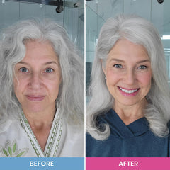 Prime Prometics PrimeHair Luster close-up of glossy, detangled hair after use.