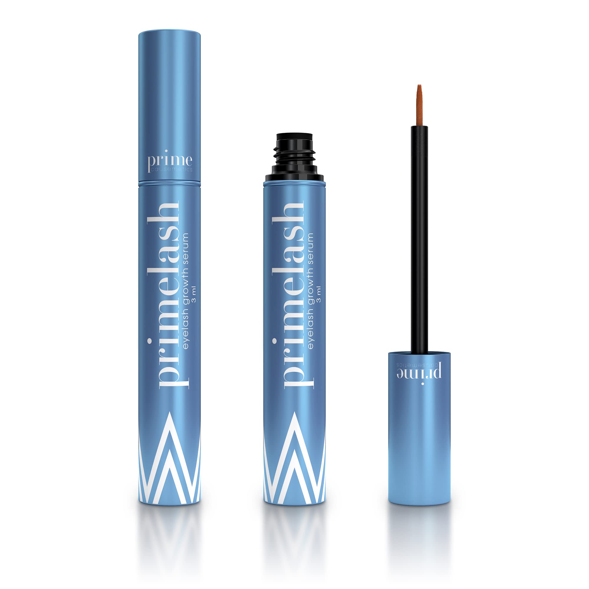 Prime Prometics PrimeLash bottle with dispensing design for easy nightly use.