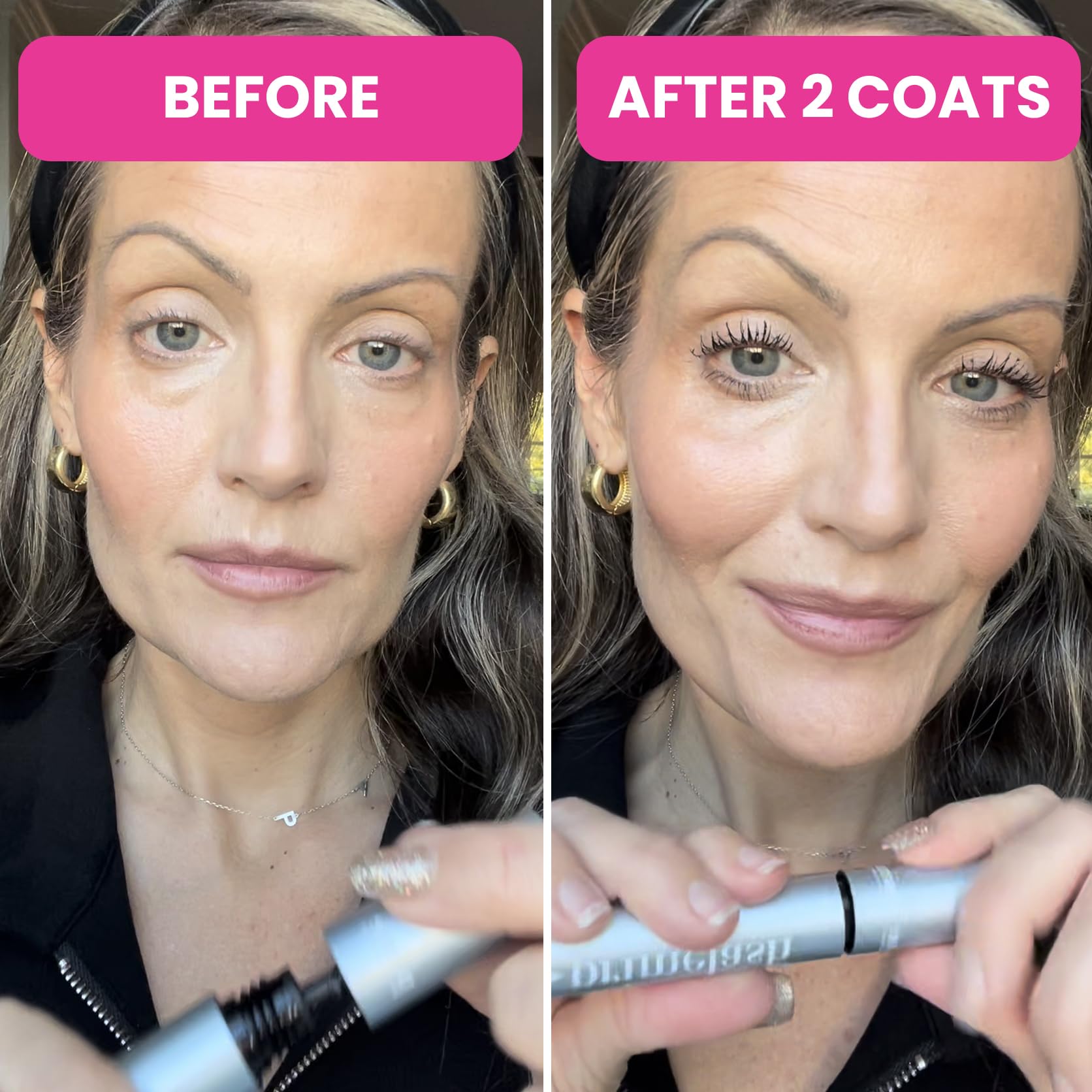 Prime Prometics PrimeLash packaging highlights clean beauty for mature users.