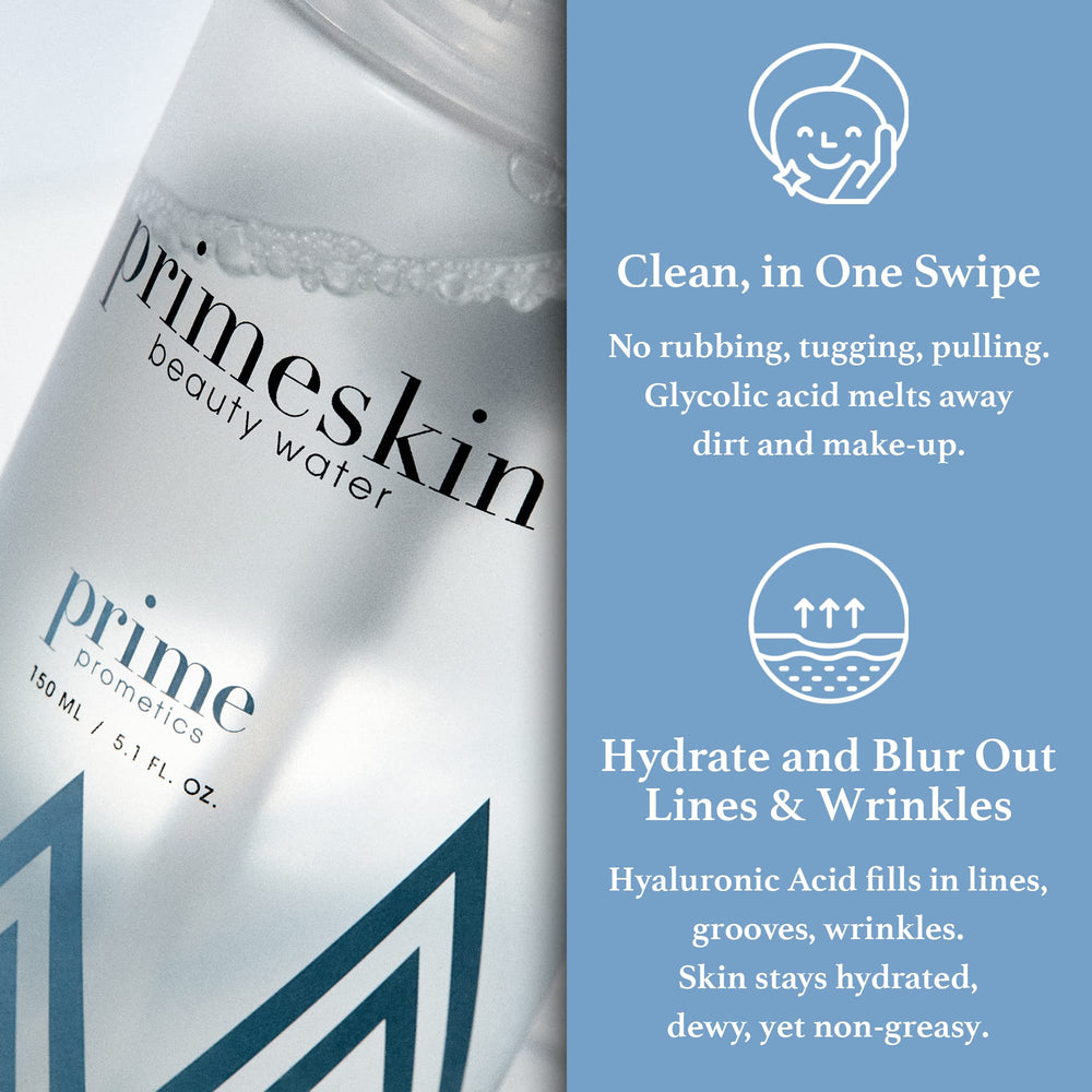 PrimePrometics PrimeSkin Beauty Water soothing-blend calms skin during cleansing