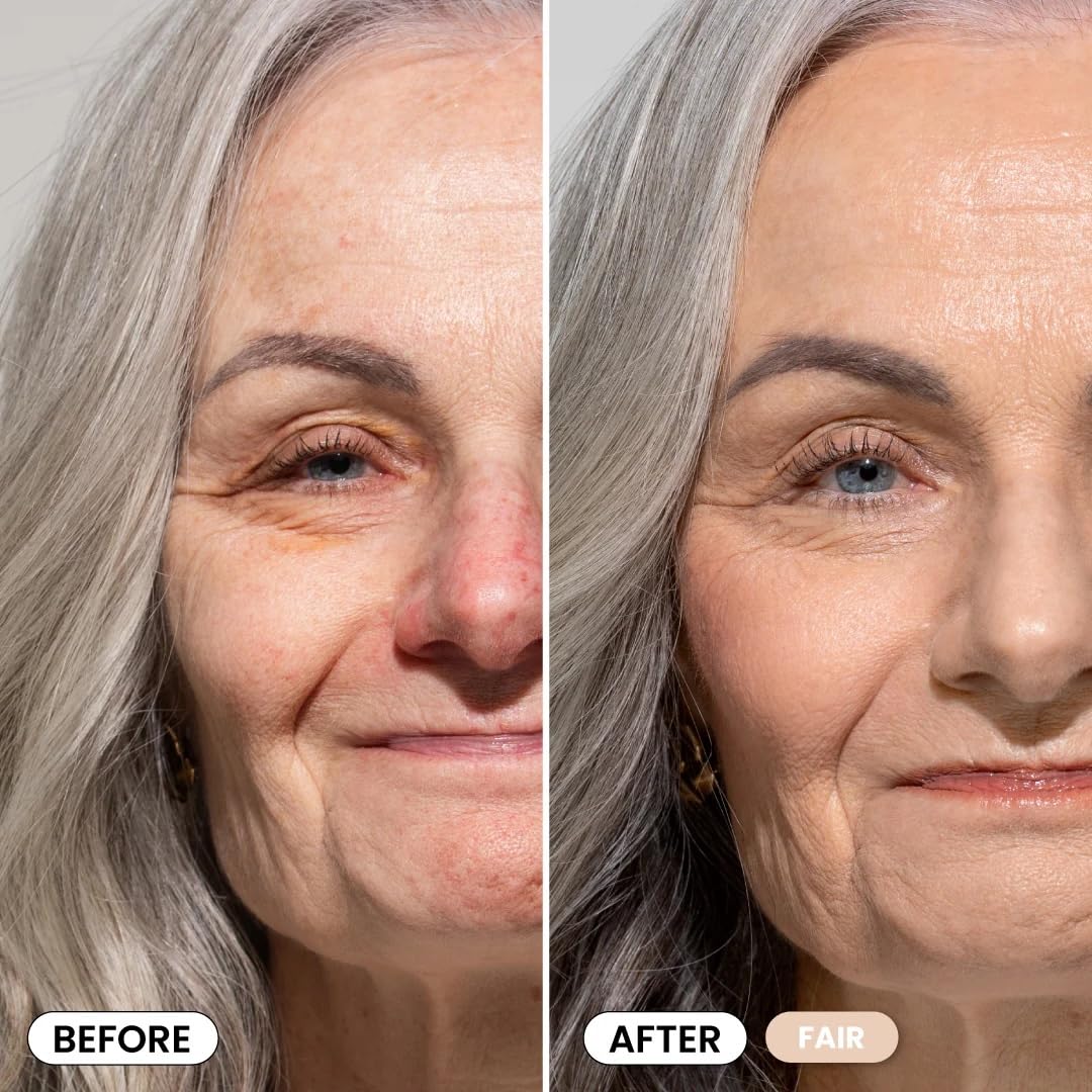 Prime Prometics PrimeSkin CC+ texture close-up shows liquid-to-powder transition for crease-free wear.