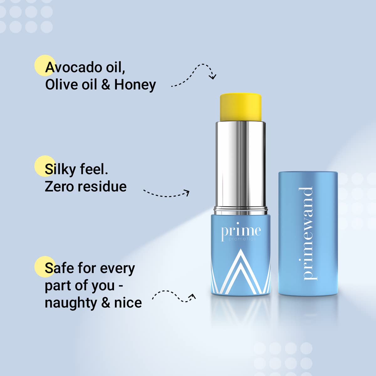 Prime Prometics PrimeWand Nourish silky texture creates a luxurious makeup base for mature skin.