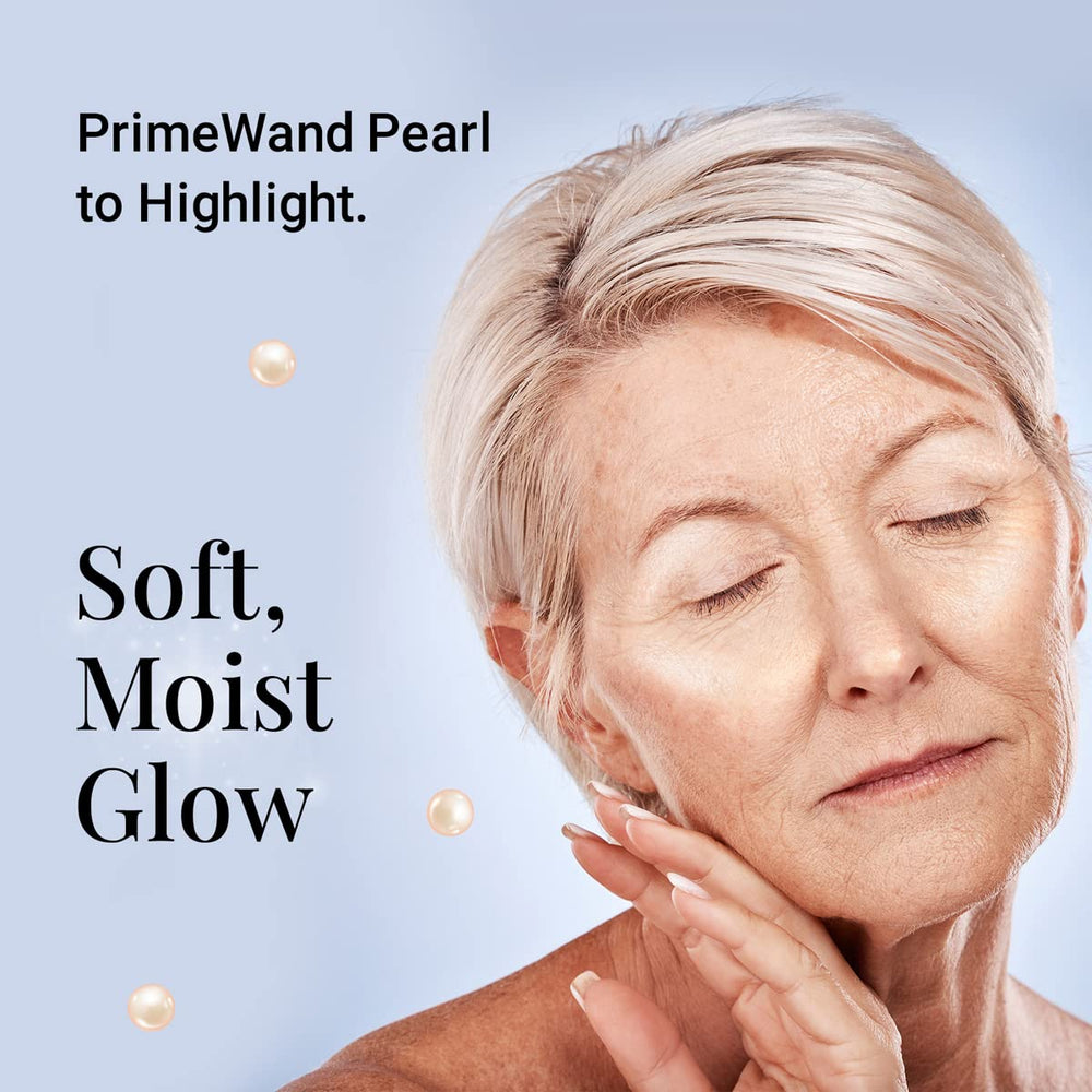 Prime Prometics PrimeWand Pearl cheek radiance brightens the mid-face area.