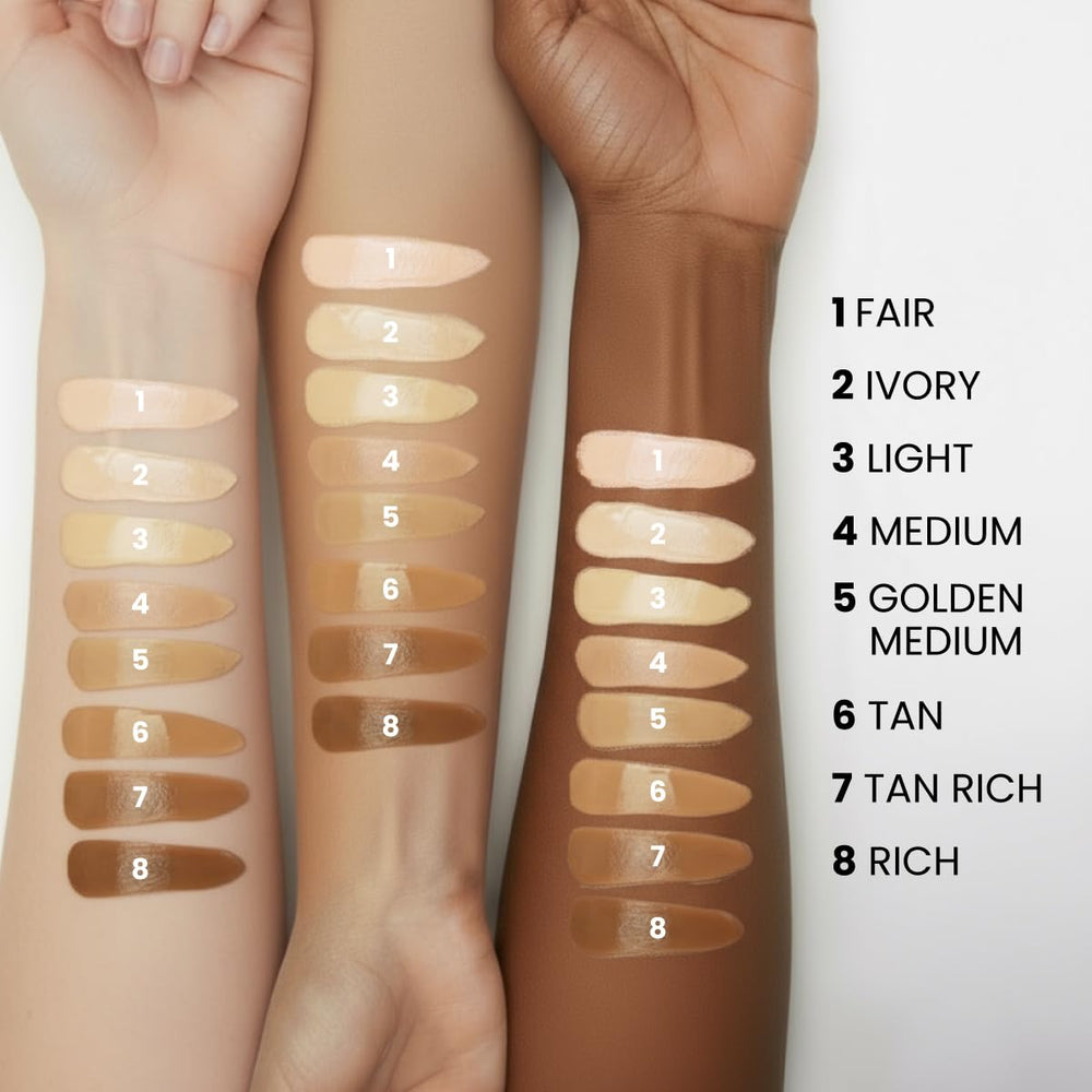 PrimePrometics PrimeSkin CC+ Cream crease-free finish supports a natural look.