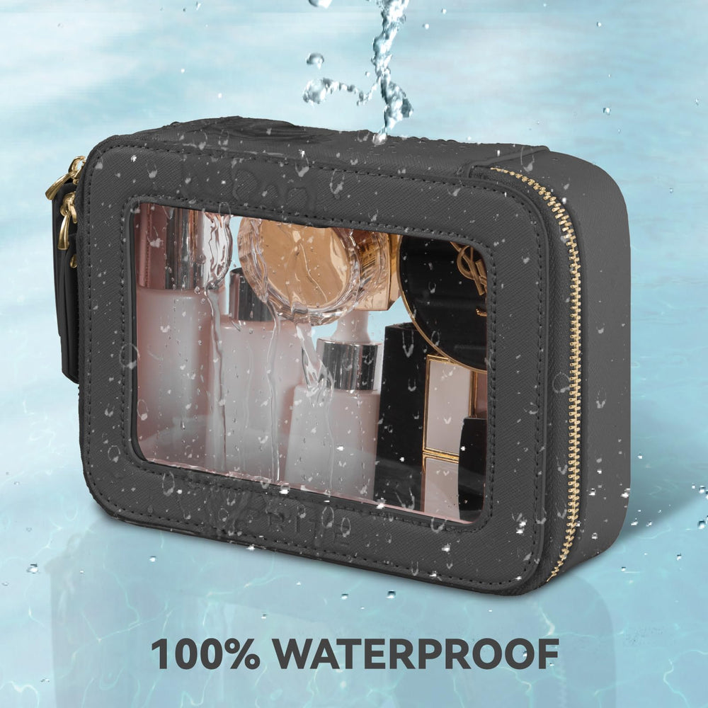 Prite vegan leather makeup case blends style and durability for daily use.