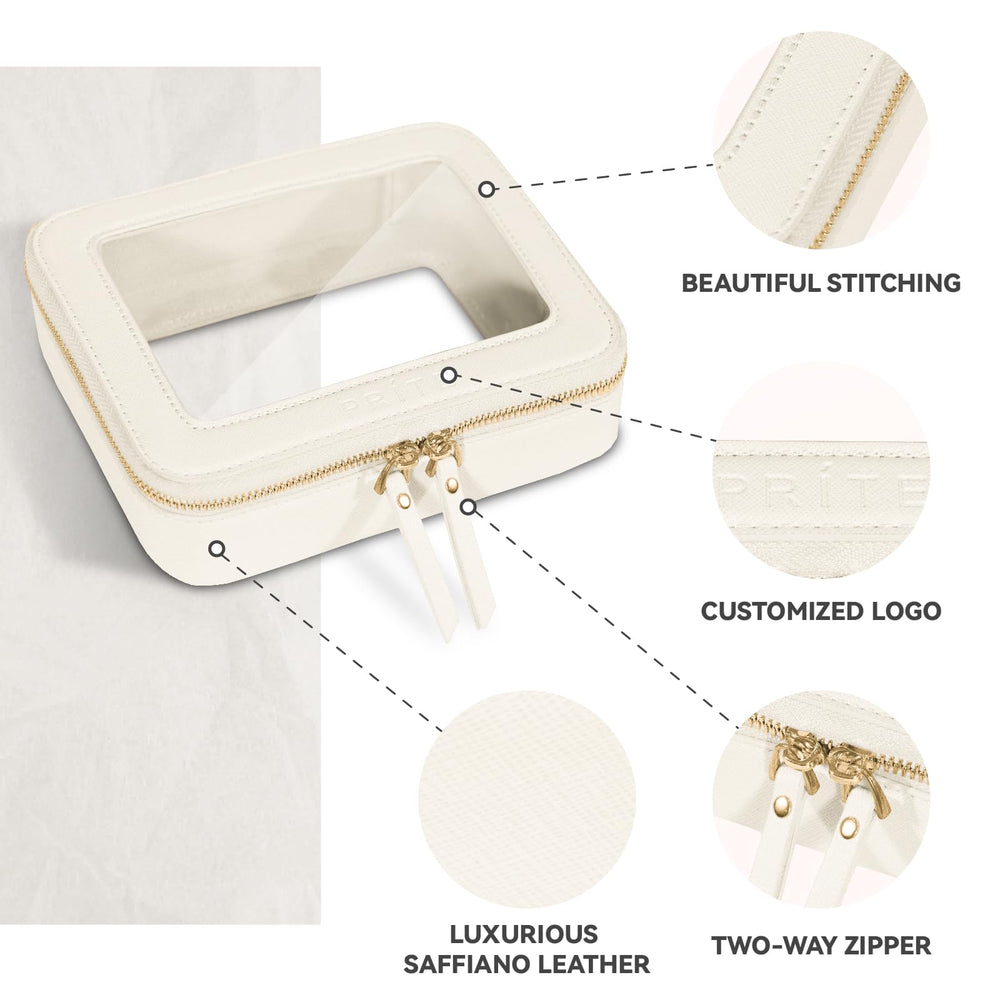 Prite waterproof makeup bag for quick cleaning and daily use