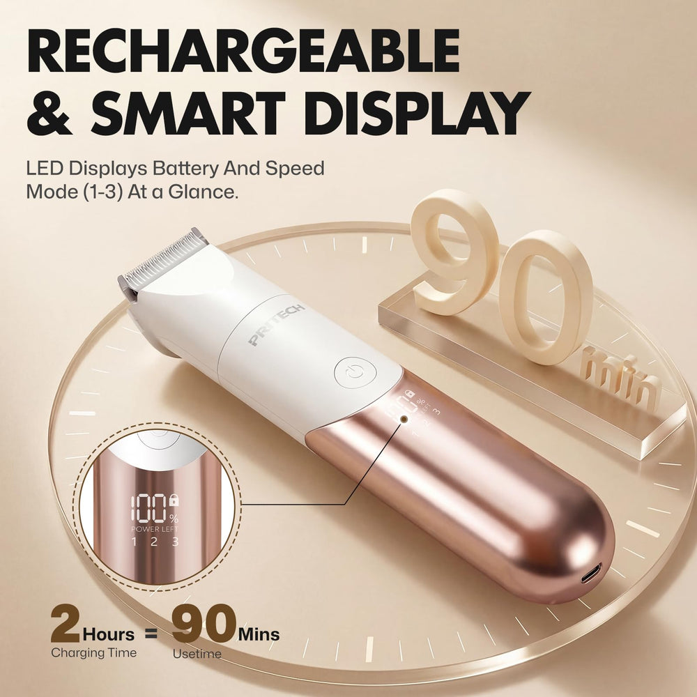 PRITECH Bikini Trimmer full-body use across arms, legs, bikini for versatility.