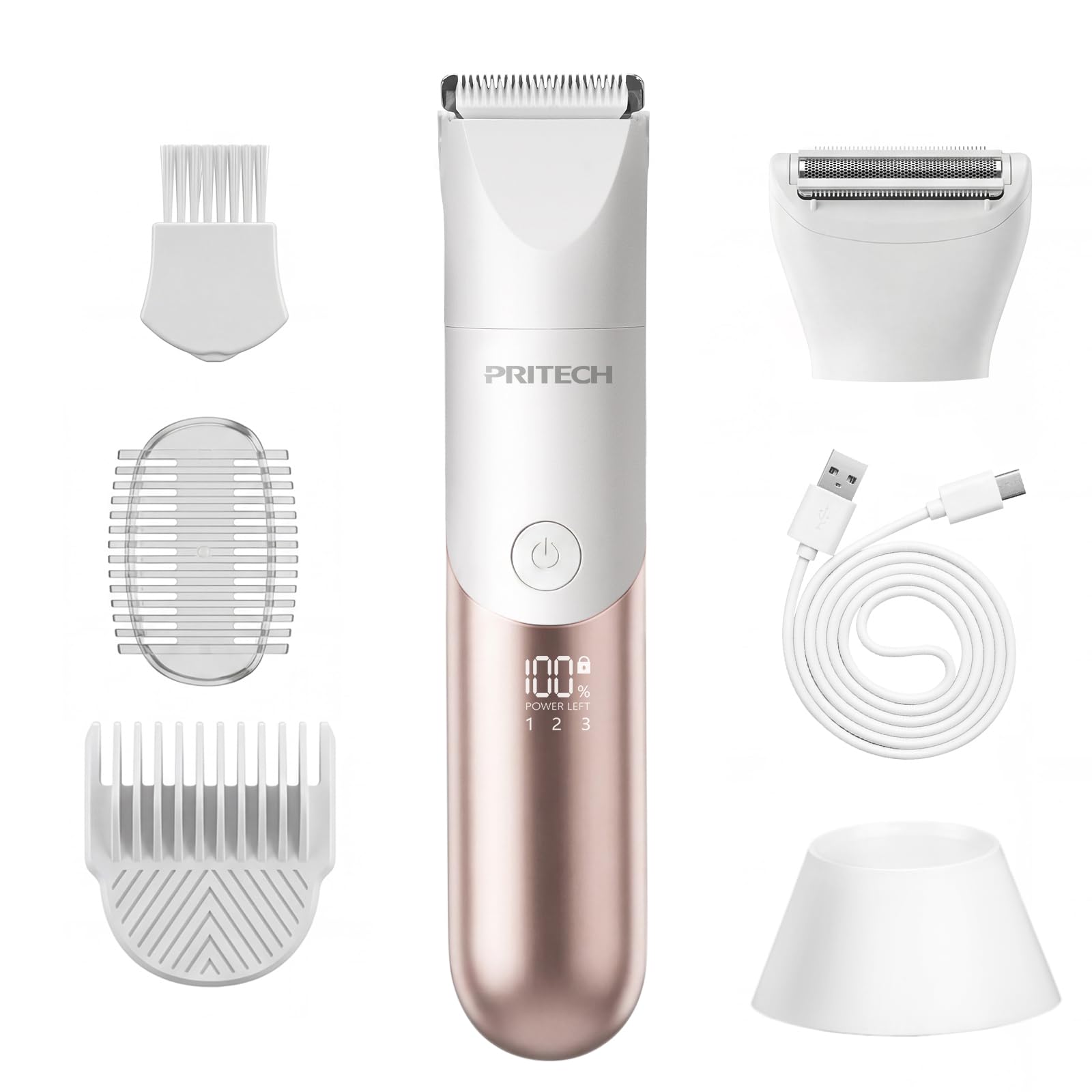 PRITECH Bikini Trimmer gift packaging indicates a thoughtful present.