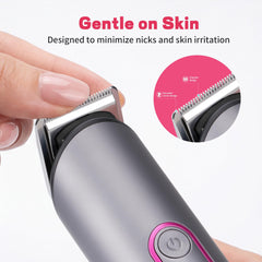 PRITECH bikini trimmer with precise blades preventing fraying