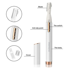 PRITECH Electric Eyebrow Trimmer compact slim design for easy portability