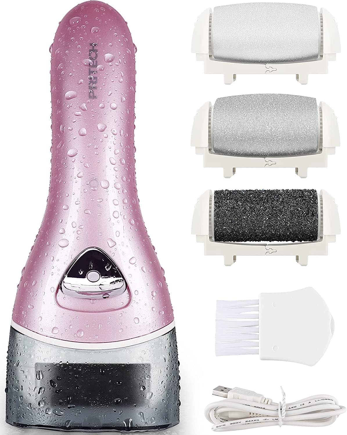 PRITECH Electric Feet Callus Remover front view for easy grip.