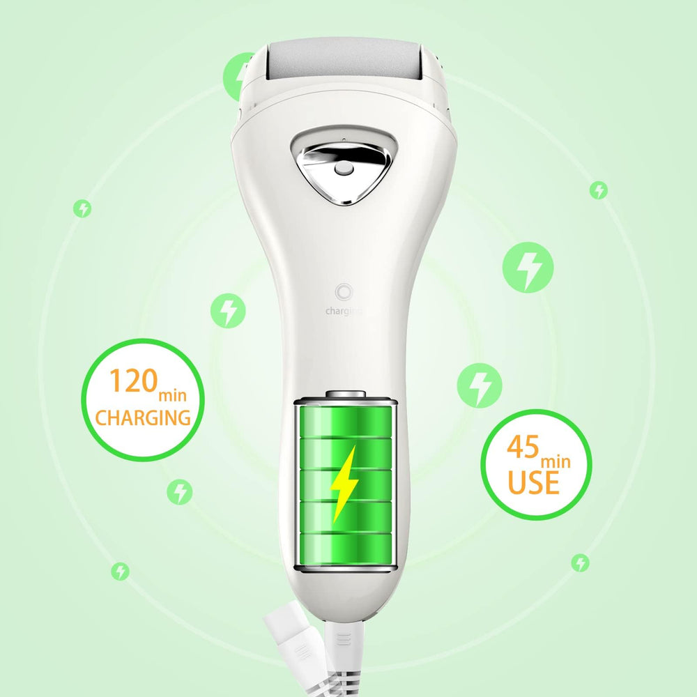 PRITECH interchangeable rollers with varying roughness for dead skin.