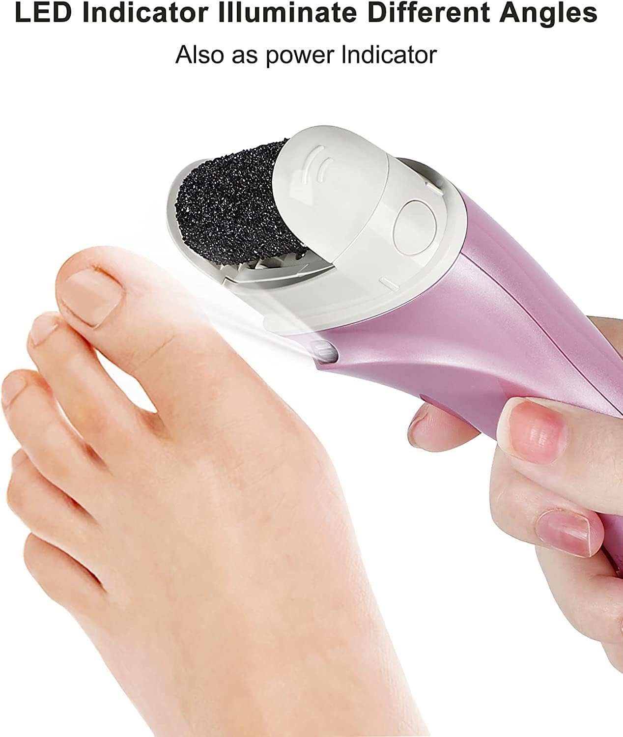 PRITECH Electric Feet Callus Remover IPX6 waterproof design for safe rinsing.